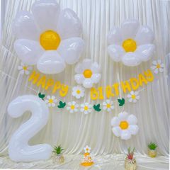 【即納】2歳 誕生日 飾り付け、バースデー 飾り 誕生日 バルーン 飾り バルーンフラワー 誕生日 かざりつけ 女の子