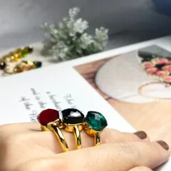 クーポンあり人気商品 リング クオーツリング 指輪 クオーツ リング ヌードリング スクエア リング 人工水晶 シトリン アメジスト クリスタル ペリドット  ブルートパーズ  お守り ジュエリー おしゃれ ギフト　r-0051