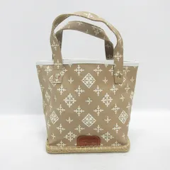 D■ラシット/russet モノグラム柄 ミニトートバッグ/ハンドBAG/ベージュ/LADIES■32【中古】■