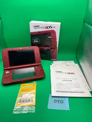 ◇070【通電OK】 任天堂 ニンテンドー Nintendo Newニンテンドー3DS LL New Nintendo 3DS LL  メタリックレッド 赤 本体 取扱説明書 箱あり