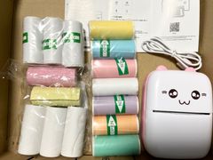 ピンク1台【選べるロール紙セット】未使用ミニプリンター　サーマルプリンター　スマホプリンター　ハンディープリンター　ポータブルプリンター　Bluetooth接続　ブルートゥースプリンター