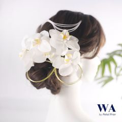 髪飾り 髪飾りセット 成人式 振袖 結婚式 ブライダル ヘッドドレス 卒業式 七五三 前撮り 白 ホワイト 胡蝶蘭 水引 K-139