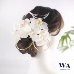 髪飾り 髪飾りセット 成人式 振袖 結婚式 ブライダル ヘッドドレス 卒業式 七五三 前撮り 白 ホワイト 胡蝶蘭 水引 K-139