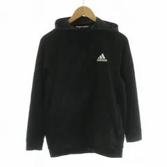 アディダス adidas ジップアップパーカー フーディー ロゴ 長袖 M ブラック HA6366 /NQ