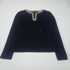 バーバリー ノバチェック 長袖カットソー ロンT トップス ブラック 黒 160Aサイズ Burberry