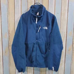 6-84☆ノースフェイス☆ボアジャケット袖ナイロン張り☆刺繍ロゴ☆M