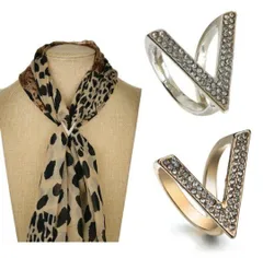 V字型シルクスカーフバックル ルイヴィトンシャネル ストール ネクタイ エルメス