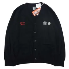 WACKO MARIA ワコマリア BEP-WM-KN01 × BLACK EYE PATCH ブラック アイ パッチ MOHAIR CARDIGAN モヘア カーディガン ブラック系 L【中古】