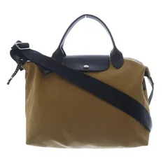 ロンシャン ル プリアージュ エナジー S トップハンドルバッグ ショルダーバッグ 2way 茶色 ブラウン 黒