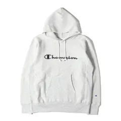 Champion チャンピオン パーカー サイズ:XL 単色タグ復刻 ロゴ刺繍 リバースウィーブ スウェットパーカー シルバーグレー トップス フーデッド スウェットシャツ【メンズ】