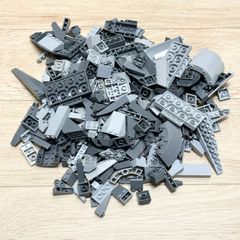 LEGO レゴ グレー系 中古 パーツ カーブ ブラケット スロープ パネル 4x4x6-1/4シリンダ 大量 ばら売り 部品取り LY-240627-32