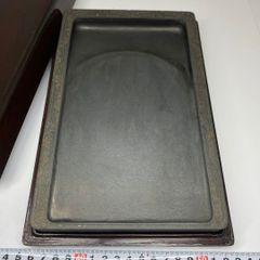 古物】中国 硯 /木製 硯箱 茶色 - メルカリ