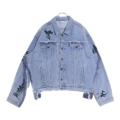 VETEMENTS (ヴェトモン) 18AW × Levi's TRIBAL DENIM JACKET 再構築 トライバルデニムジャケット インディゴ UAH19JA312のサムネイル