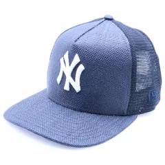 KITH (キス) ×New Era For The New York Yankees Raffia 9FIFTY Snapback ニューエラ ニューヨーク ヤンキース ラフィア スナップバックキャップ 帽子 ネイビー