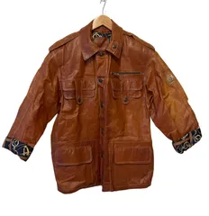 90s italy製 POLLINI シボ革 レザージャケット 90s italy製 POLLINI シボ革 レザージャケット