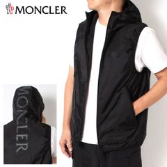 25SSモデル モンクレール MONCLER MORETAN バックロゴ ナイロンベスト【ブラック】 1A00172 539ZD 999/【2025SS】m-tops