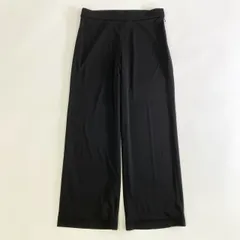 86j11 LEONARD レオナール カンカン素材 リラックスパンツ カジュアルパンツ カンカンボトムス 0133354 サイズ42 ブラック アセテート ポリエステル レディース 日本製のサムネイル