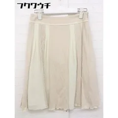 ◇ anatelier アナトリエ 膝丈 フレア スカート サイズ36 ベージュ系 レディース  【中古】 【1106240014926】