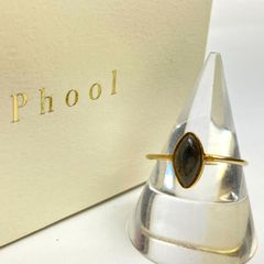 t)Phool リング 指輪 925刻印 アイアンオパール 約15号 シルバー925 Silver925 18Kコーティング ブランドアクセサリー 中古 ※箱有り