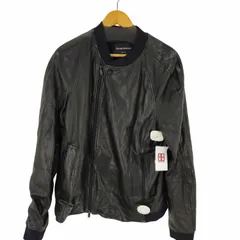 エンポリオアルマーニ EMPORIO ARMANI ラムレザージャケット ブルゾン ジップアップ メンズ EUR：52 のサムネイル