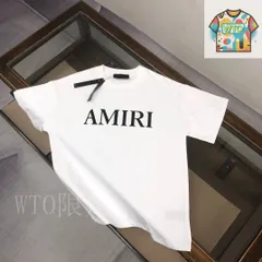 【今日WTO】Amiri 25SS 男女共通 プリントロゴ付き丸首ショートスリーブ T シャツ-FI72