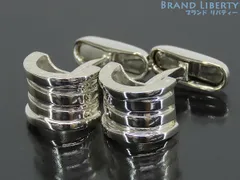 人気♡美品♡Silver925♡BVLGARI ブルガリ ブランドロゴ カフス 美品△BVLGARI ブルガリブルガリカフス カフスボタン