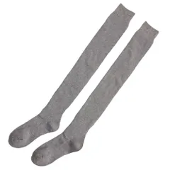 ニーハイソックス レディース サイハイ 靴下 裏起毛 暖か あったか 厚手 膝上 ロング丈 滑り止め 綿混 コットン 無地 冬 美脚 脚長効果 黒 白 赤 茶 紺 8867