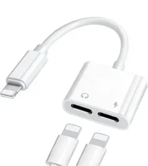 ★iPhone イヤホン 充電 2in1 変換 アダプタ 急速充電 イヤホン 同時 二股接続ケーブル iPhone 用 イヤホン 変換 ケーブル 通話リモコン 音楽調節