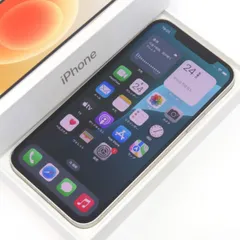 SIMフリー iPhone 12 64GB ホワイト MGHP3J/A バッテリー最大容量82％ ※中古/利用○