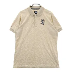 サイズ：XL ADMIRAL アドミラル  半袖ポロシャツ 総柄 ベージュ系 [240101296566]# ゴルフウェア メンズ ストスト