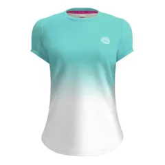 BIDI BADU(ビディバドゥ) ジュニア(ガールズ) CREW グラディエント ゲームシャツ 「定番」 G1620002-AQWH アクア×ホワイト(23y2mテニス)【メール便発送】(310519810)