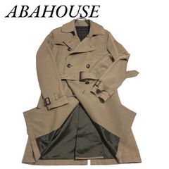 アバハウス　ABAHOUSE トレンチコート　ロングコート　サイズ2(M) ベージュ　綿　毛　カシミヤ　ベージュ