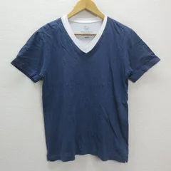 y■ユナイテッドアローズ/UNITEDARROWS B&Y レイヤードTシャツ■紺系【メンズM】MENS/細身/136【中古】