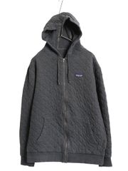 【お得なクーポン配布中!】 US企画 パタゴニア オーガニック コットン キルト フーディ メンズ L 程 19年製 アウトドア フルジップ キルティング パーカー ジャケット