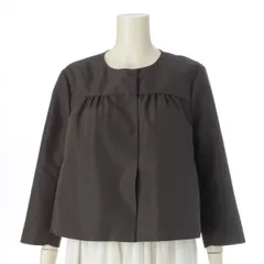 希少 プラダ ノーカラージャケット 2way ヴァージンウール チュール