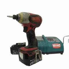 ☆中古品☆ makita マキタ 14.4V 充電式インパクトドライバ TD131D 赤/レッド バッテリー1個(14.4V3.0Ah)付き  充電器付き 電動工具 68054 | フリマアプリ ラクマ