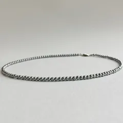 貝ベビーパールネックレス/約3mm約42cm/グレー/R/made in japan