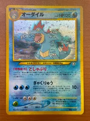 状態B オーダイル 旧裏 LV.69 ホロ どしゃぶり ぎゃくりゅう プレミアムファイル ★ ポケカ ポケモン ポケモンカードゲーム