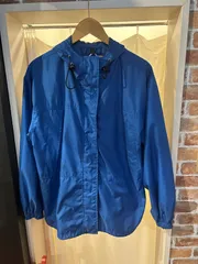 Woolrich ウールリッチ ジップアップパーカー レトロジャケット ナイロンジャケット ブルゾン ポリエステル ブルー系 サイズL A-1371