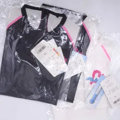【未使用】[3点セット] フィラ コンプレッション インナートップス 半袖 クルーネック S 420-552 レディース FILA スポーツウェア ※PK×2点、WT×1点