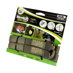 ROK straps (ロックストラップ) モーターサイクル ストレッチストラップ アジャスタブル 2本パック FOLIAGE-green ROK00070