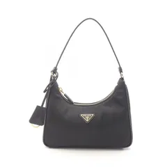 プラダ PRADA ハンドバッグ Re-Edition 2005 Re-Nylon ミニバッグ 1N204MR064F0632 ブラック ナイロン サフィアーノレザー ハンドバッグ レディース 新品