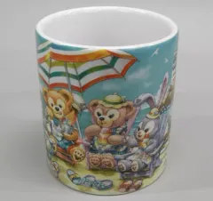 【中古】マグカップ・湯のみ 集合(ダッフィー＆フレンズ) スーベニアカップ 「ダッフィーのサニーファン2019」 東京ディズニーシー限定 ストロベリー＆オレンジムース注文特典