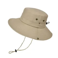 ☆ ベージュ ☆ 2way サファリハット サファリハット 帽子 2way テンガロンハット ハット ぼうし ゴルフ帽 つば広 折りたたみ 折り畳み あご紐付き 日除け 日よけ メッシュ 通気性 ツバが広い トレッキング 熱中症対策 メンズ レディース