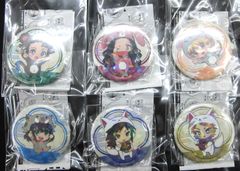 鬼滅の刃 パジャキャラ缶バッジ 第5弾 ホログラムバージョン 全6種セット 竈門炭治郎 竈門禰豆子 我妻善逸 嘴平伊之助 冨岡義勇 錆兎