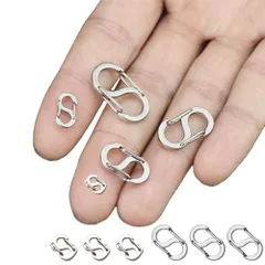 【新着商品】6mm-12mm s字カラビナ 6個セット 留め具 ハンドメイド ネックレス DIY材料接続 GLOWZEN