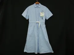 ■新品同様■ MONCLER モンクレール コットン100％ 半袖 ワンピース サイズ42 洋服 レディース ブルー系 FC8341