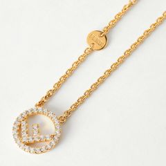 新品 フェンディ FENDI ネックレス エフ イズ フェンディ ソフトゴールド