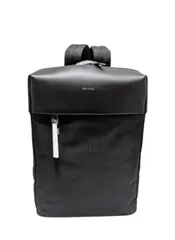 未使用 ポールスミス バックパック リュックサック ビジネス リュック ナイロン レザー ブラック 黒 メンズ Paul Smith APS503