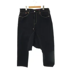 ジュンヤワタナベマン JUNYA WATANABE MAN × リーバイス Levis AD2021 サルエルデニムパンツ ジーンズ ジッパーフライ M W33 L32 ネイビー WI-P201 /DO ■OS